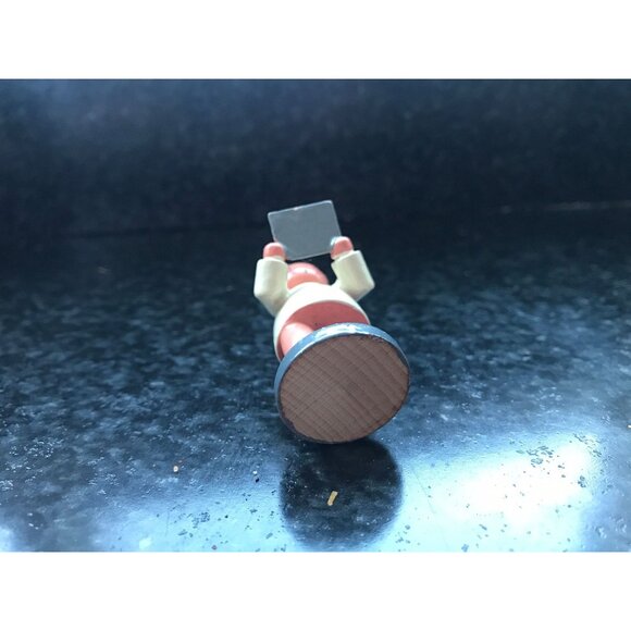 Vintage Christmas Wooden Angel Singing With Sheet Music In Her Hands  Erzgebirge - Picture 5 of 7